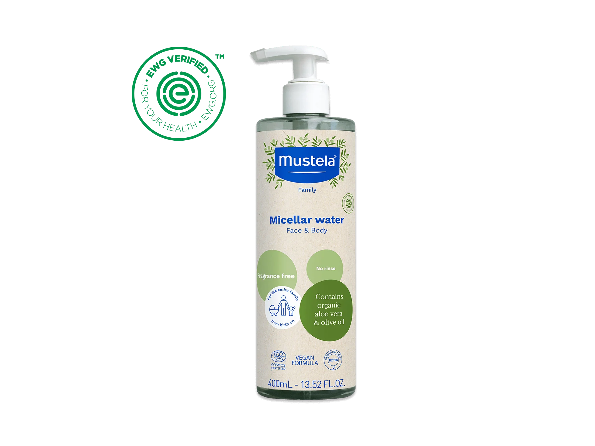 Organic micellar water with olive oil and aloe